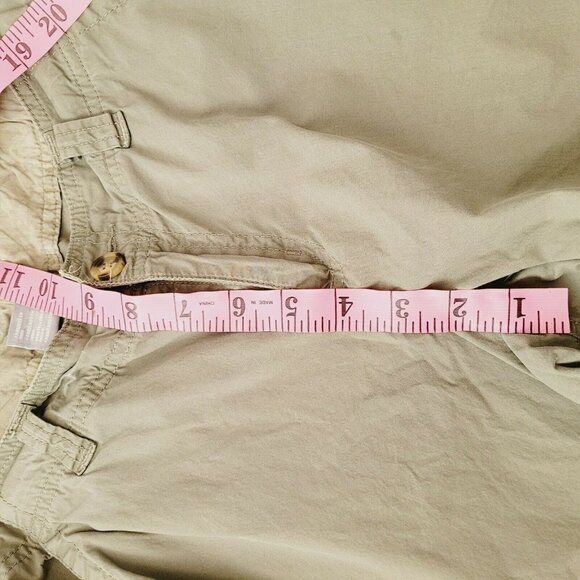 Columbia Olive Green Khaki Casual Outdoor Capri Pants Size 8 - Picture 3 of 6